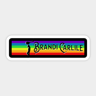Vintage Brandi Retro 70s Fan Design Sticker